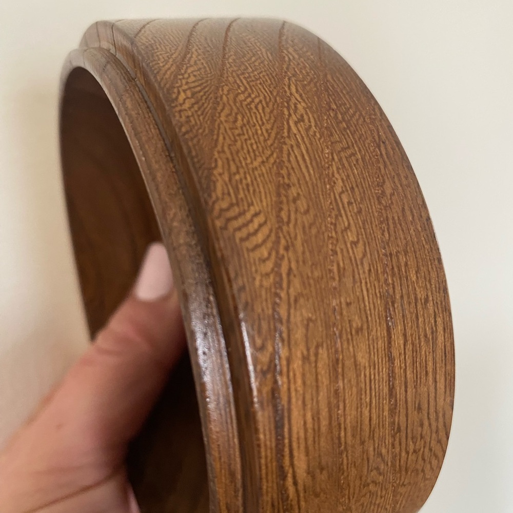 Vintage Patty By Edna Hibel Wood Round Box Trinket/Vanity/Jewelry Signed wood - Picture 7 of 14